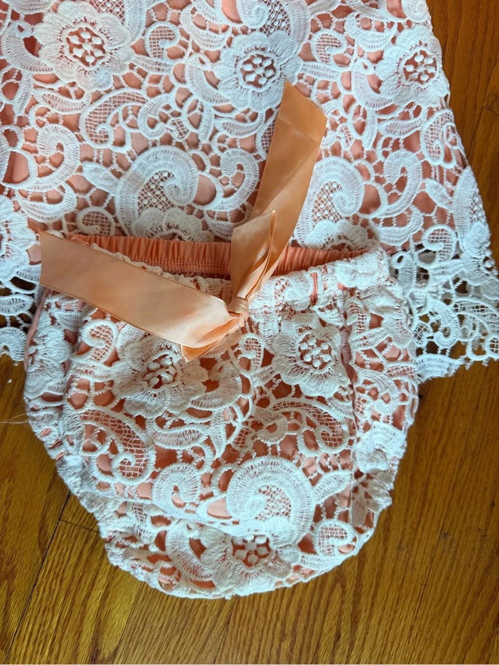 Lace baby outfit